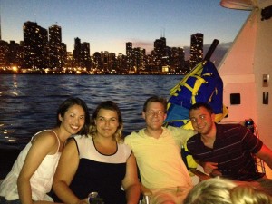 TEC media team on annual boat trip