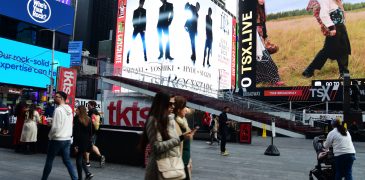The Last Rockstars, Times Square, NYC digital billboard